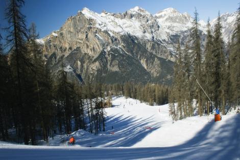 Лыжные трассы возле Бриансона - французские Альпы