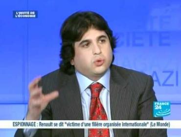Эмин Искендеров выступает по французскому телевидению